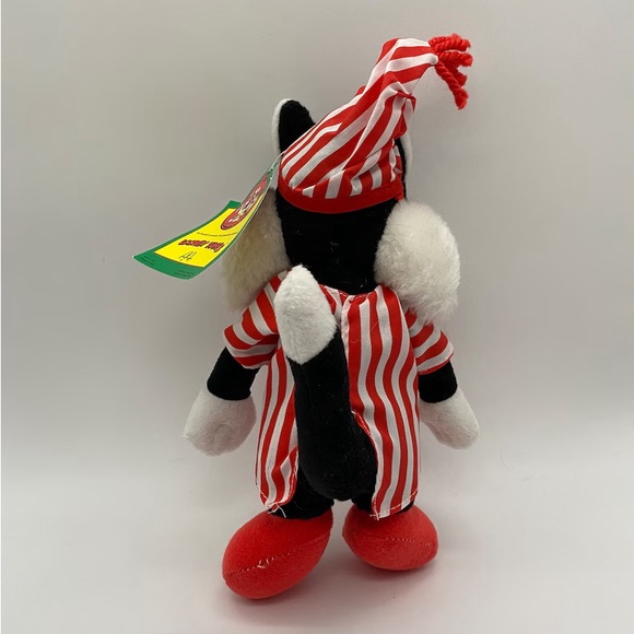 Vintage 1992 McDonalds Christmas Looney Tunes Plush Toy Sylvester - Picture 2 of 10